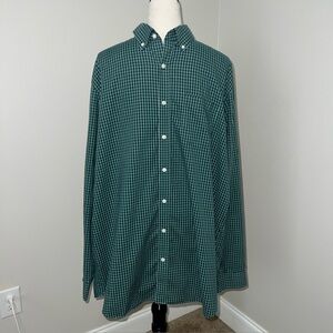 LL Bean men’s long Sleeve Wrinkle-Free Check Shirt Lg Tall EUC fall/ winter